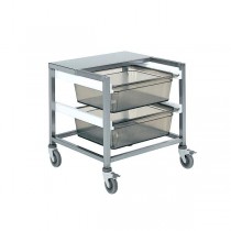 Chariot tranche-pain, en acier inoxydable, hauteur 775 mm 