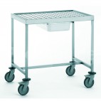 Chariot de dessouvidage, en acier inoxydable, largeur 600 mm 