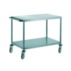 Chariot polyvalent, avec 2 plateaux 1000 x 600 mm, hauteur 850 mm 