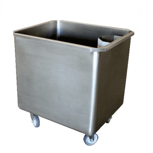 Cuve roulante avec bonde + crepine inox AISI 304 180 litres Cuve roulante avec bonde + crepine inox AISI 304 180 litres