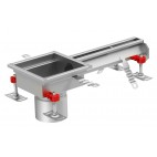 Eléments de sortie en bout 200 x 200 mm Ø 110 pour Caniveau Modul 20 Longueur 500 mm profondeur 100 mm