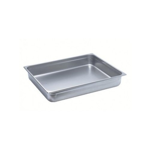 Bac gastronorme acier inox sans anses GN2/1, 650 x 530 mm Bac gastronorme acier inox sans anses GN2/1, 650 x 530 mm