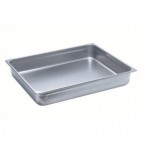 Bac gastronorme acier inox sans anses GN2/1, 650 x 530 mm