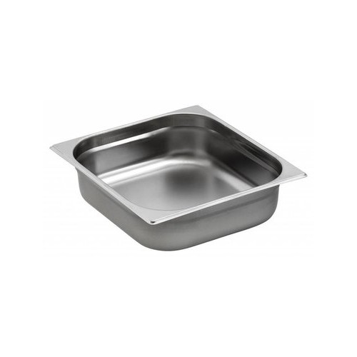 Bac gastronorme acier inox sans anses GN 2/3, 354 x 325 mm Bac gastronorme acier inox sans anses GN 2/3, 354 x 325 mm
