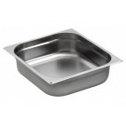Bac gastronorme acier inox sans anses GN 2/3, 354 x 325 mm