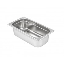 Bac gastronorme acier inox sans anses GN 1/3, 325 x 176 mm