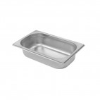 Bac gastronorme acier inox sans anses GN 1/4, 265 x 162 mm