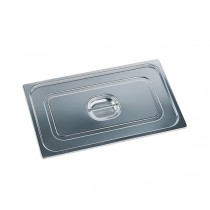 Couvercle inox GN 1/2 avec poignée pour bacs gastronormes