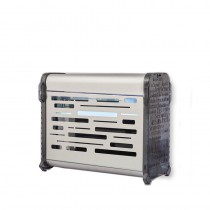 Exterminateurs d'insectes  2 x 15 W, Carter inox à néons, protection 50m²