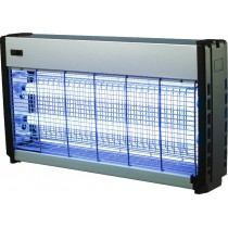 Exterminateurs d'insectes 2 x 20 W carter alu à néons 