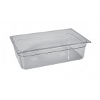 Bac gastronorme copolyester Tritan sans bisphénol A GN 2/1, 650 x 530 mm, P 200 mm