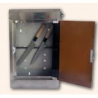 Armoire de stérilisation couteaux à tube uv avec barre aimantée profondeur 125 mm