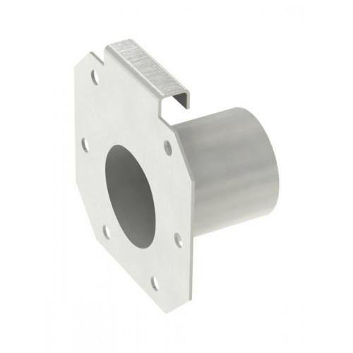 Plaque d‘extrémité avec manchon DN 50 profondeur 70 mm pour caniveaux Modul 20 Plaque d‘extrémité avec manchon DN 50 profondeur 70 mm pour caniveaux Modul 20