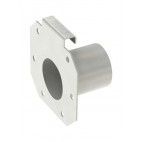 Caniveaux Modul 20, plaque d‘extrémité, avec manchon DN 50, profondeur 70 mm