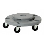 Conteneur complet avec couvercle et socle, en polypropylène, longueur 80  mm