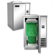 Poubelle réfrigérée, en inox, 1 porte, 311 L