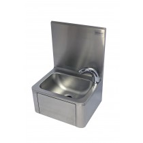 Lave main cuisine professionnelle, avec robinet électronique L 400 x P 340 x H 560 mm