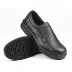Mocassin de sécurité cuisine Lites, en microfibre, couleur noir