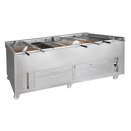 Churrasco professionnel Grills à Charbon de Bois rotatifs Ligne 920 Simple hauteur 900 mm Churrasco professionnel Grills à Charbon de Bois rotatifs Ligne 920 Simple hauteur 900 mm