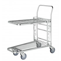 Chariot de manutention, plateau réglable, L 890 x P 520 x H 1000 mm