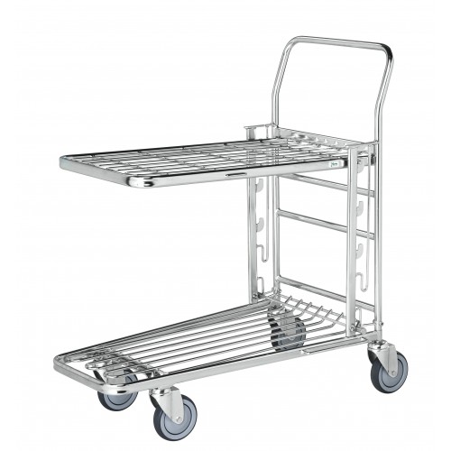 Chariot de manutention plateau réglable L 890 x P 520 x H 1000 mm Chariot de manutention plateau réglable L 890 x P 520 x H 1000 mm