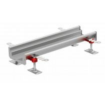 Elément droit pour caniveau Modul 125 avec pente longueur 3000 mm profondeur 110 à 125 mm