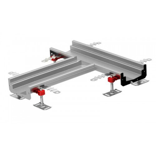 Eléments de jonction pour caniveau Modul 125 en T sans pente profondeur 65 mm Eléments de jonction pour caniveau Modul 125 en T sans pente profondeur 65 mm