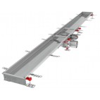 Caniveau Modul 200 sortie horizontale centrée boitier 157/DN110 Longueur 3000 mm