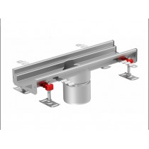 Modul 125 élément de sortie centré DN110 sans pente sans cloche siphoide sans couverture L 500mm H 50mm