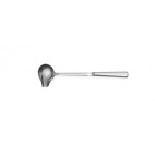 Cuillère cuisine à sauce inox à 1 bec verseur Ø 70 mm L 290 mm