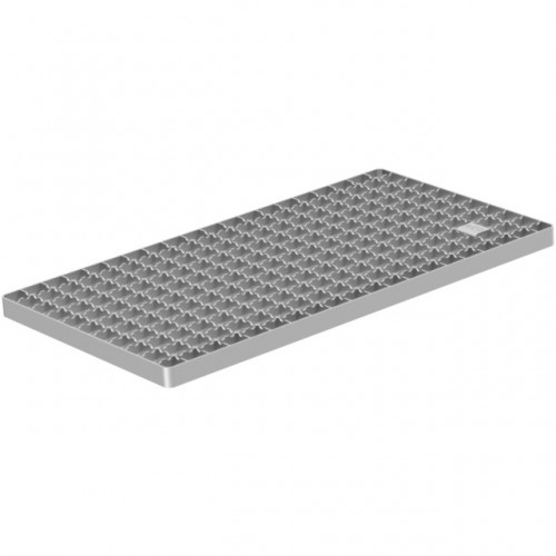 Grille classe L15 caillebotis anti-dérapant double cranté passivé Longueur 1000 mm Grille classe L15 caillebotis anti-dérapant double cranté passivé Longueur 1000 mm