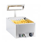 Chauffe frites GN1/1 céramique en inox AISI 310, 1200 W