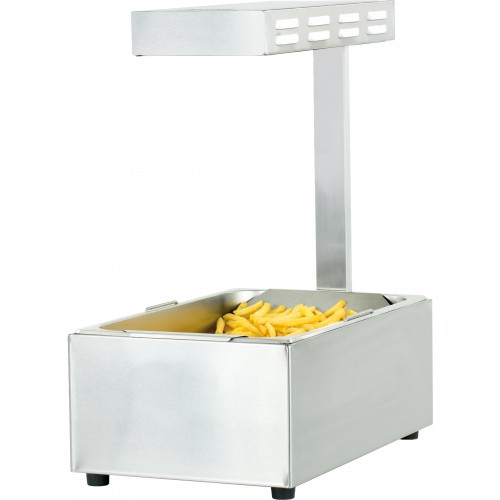 Chauffe frites GN1/1 infrarouge en acier inoxydable 1200 W Chauffe frites GN1/1 infrarouge en acier inoxydable 1200 W