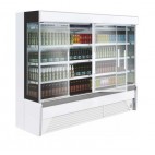 Vitrine positive avec groupe logé, 2560 x 730 x 2020 mm