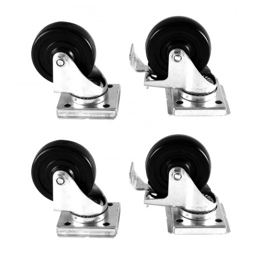 Kit de 4 roulettes à monter pour saladettes Kit de 4 roulettes à monter pour saladettes