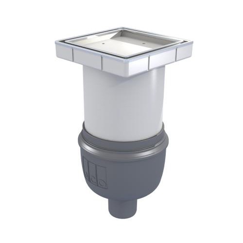 Siphon showerdrain easyflow plastique couverture Tile 150x150 inox AISI 304 brillant Siphon showerdrain easyflow plastique couverture Tile 150x150 inox AISI 304 brillant