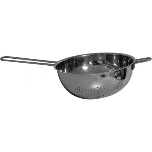Passoire cuisine inox fond rond Ø 250 mm longueur manche 240 mm Passoire cuisine inox fond rond Ø 250 mm longueur manche 240 mm