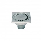Siphon sans platine inox 100 x 100 mm sortie verticale Ø 40 mm