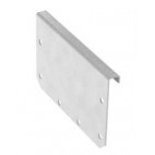 Plaque d‘extrémité inox pleine profondeur 80 mm pour caniveaux Modul 200