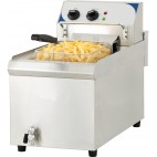 Friteuse électrique avec vanne de vidange 10 litres haut rendement 9000 W