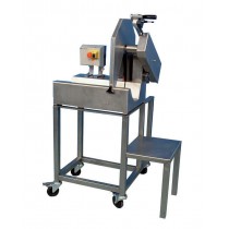 Tronçonneuse à poisson avec injection d'eau automatique, en inox, 0,75 kW