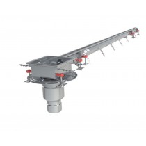 Caniveau Modul 20, vertical en bout, telesc platine DN157/110, 3,9 L/S,  Long 3000