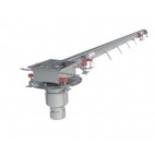 Caniveau Modul 20, vertical en bout, telesc platine DN157/110, 3,9 L/S,  Long 3000