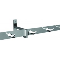 Platine murale inox 304 pour fixer la barre à viande section pour barre: 50 x 10 mm