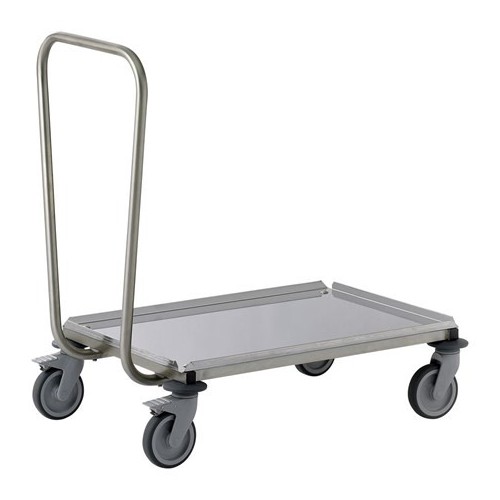 Porte-casiers tout inox à dosseret hauteur 900 mm Porte-casiers tout inox à dosseret hauteur 900 mm