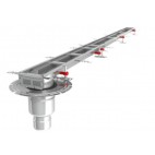 Caniveau Modul 125 sortie verticale en bout 157/DN110 Longueur 3000 mm