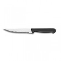 Couteau à steak micro-dentés, manche ABS noir surmoulé, longueur lame: 120 mm