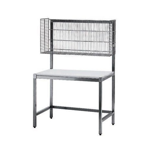 Table de mise sous barquette châssis et dessus inox ferritique P 600 mm Table de mise sous barquette châssis et dessus inox ferritique P 600 mm