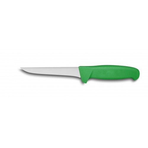 Couteau désosseur lame droite à manche polypropylène vert Couteau désosseur lame droite à manche polypropylène vert