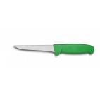 Couteau désosseur lame droite à manche polypropylène vert